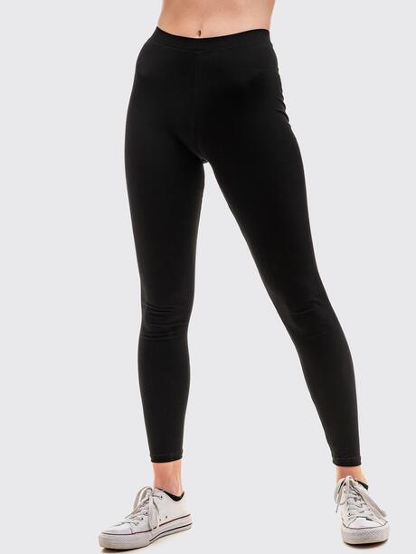 Legginsy bawełniane gładkie