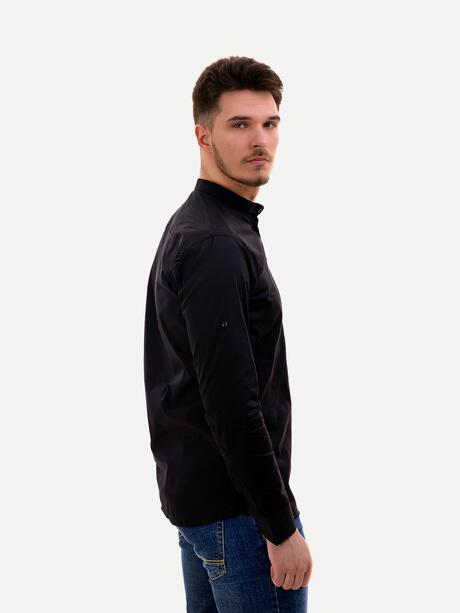 Koszula bawełniana ze stójką