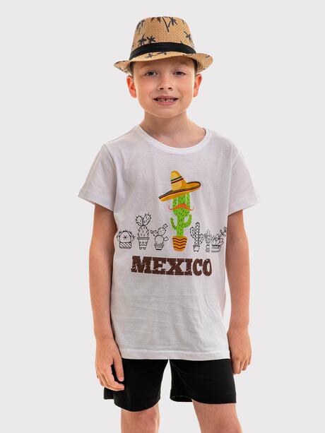 T-shirt bawełniany z nadrukiem