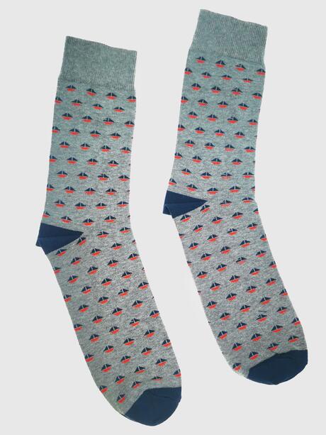 Skarpetki bawełniane z motywem żaglówek