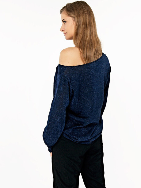 Cienki sweter z brokatem