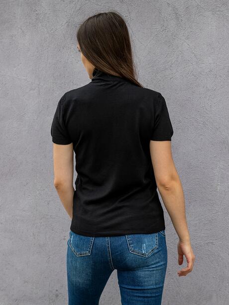 Wiskozowy sweter z golfem