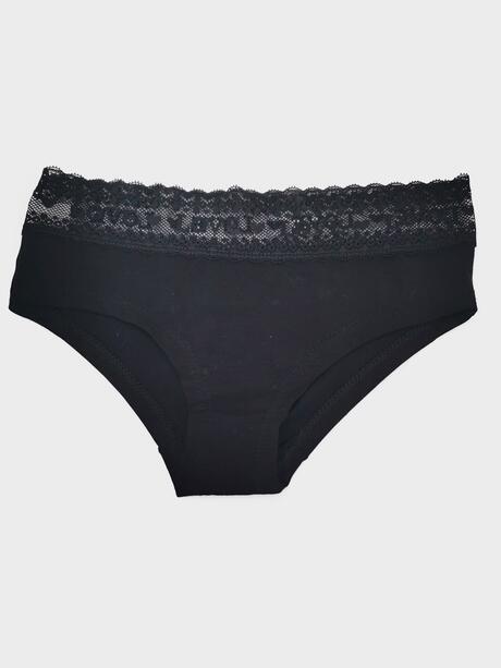 Majtki z koronkową wstawką