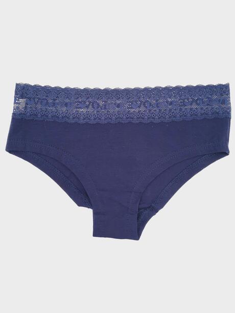 Majtki z koronkową wstawką