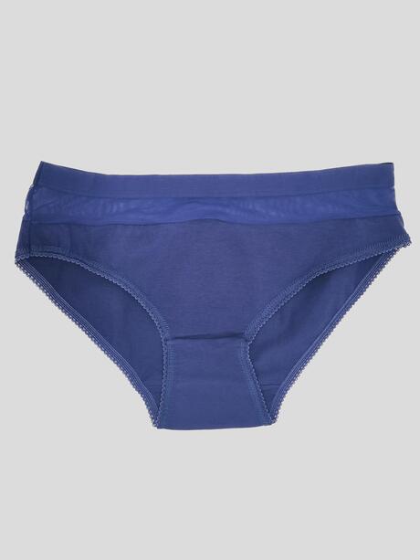 Majtki z siateczkową wstawką