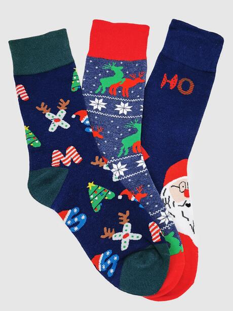 3-pak Świąteczny 39-42 męski w prezentowym pudełku