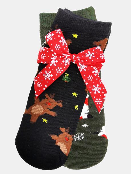 Skarpety dziecięce świąteczne 2-pak
