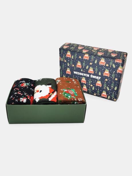 3-pak Świąteczny 6-9 lat dziecięcy w prezentowym pudełku