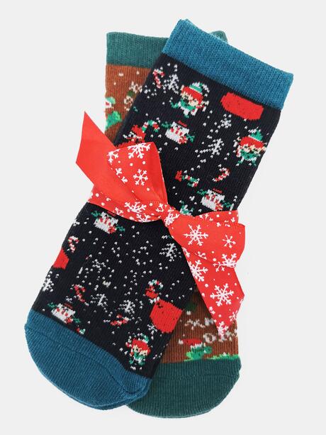 Skarpety dziecięce świąteczne 2-pak