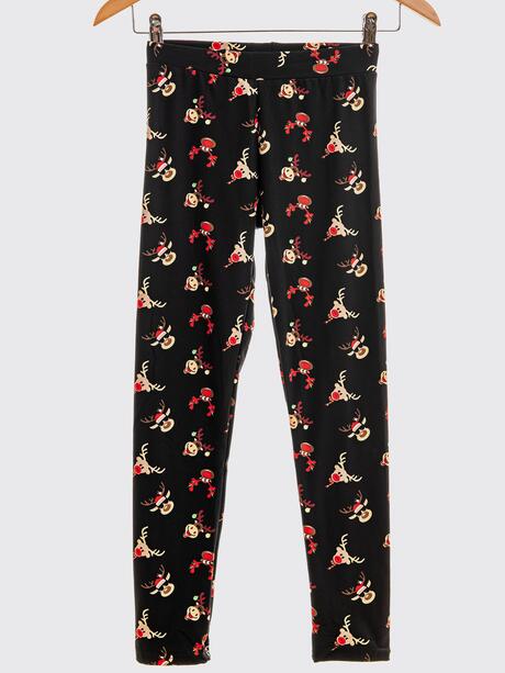 Legginsy dziecięce ze świątecznym wzorem