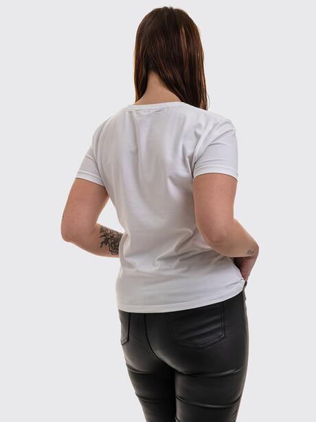 T-shirt z bawełny czesanej gładki