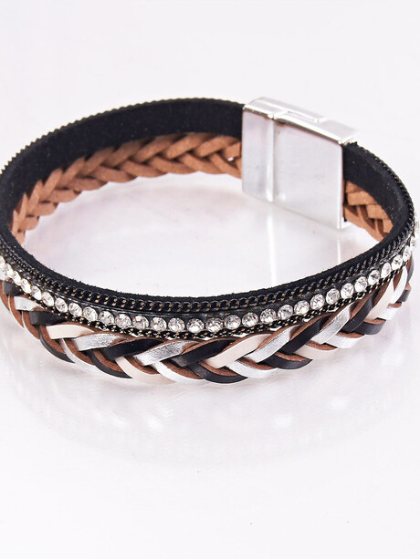 Bransoletka z łączonych materiałów