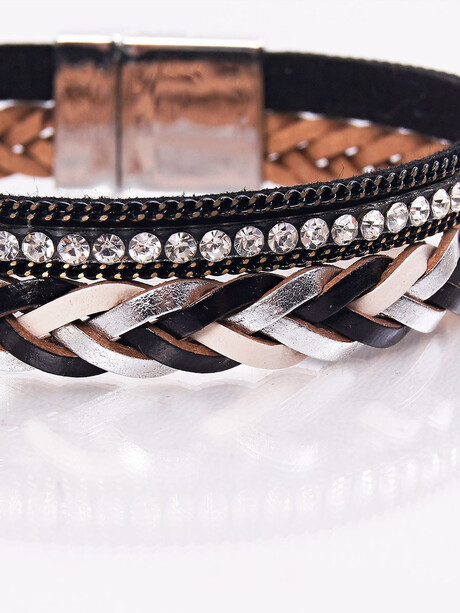 Bransoletka z łączonych materiałów