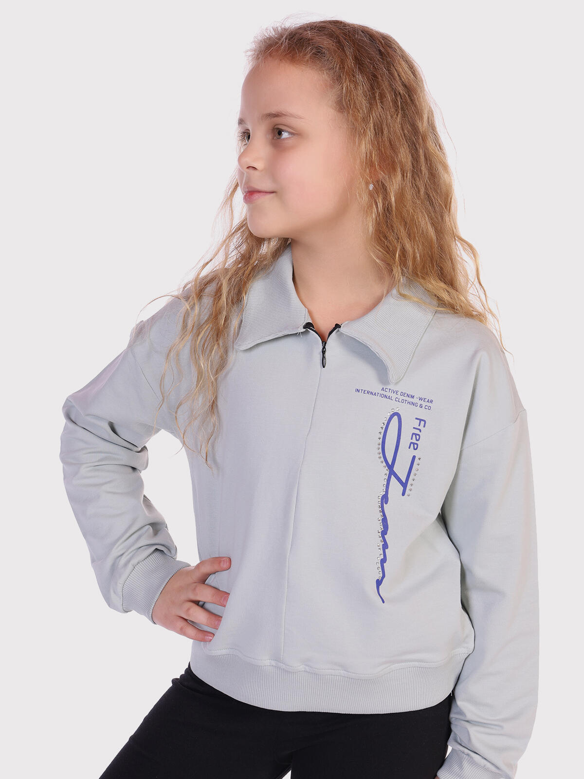 Bluza z kołnierzykiem