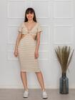 Sukienka z wycięciami w paski