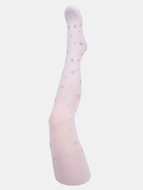 Rajstopy w brokatowe serduszka 40 DEN