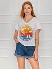 Bawełniany t-shirt z nadrukiem