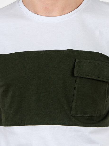 T-shirt męski z kieszonką