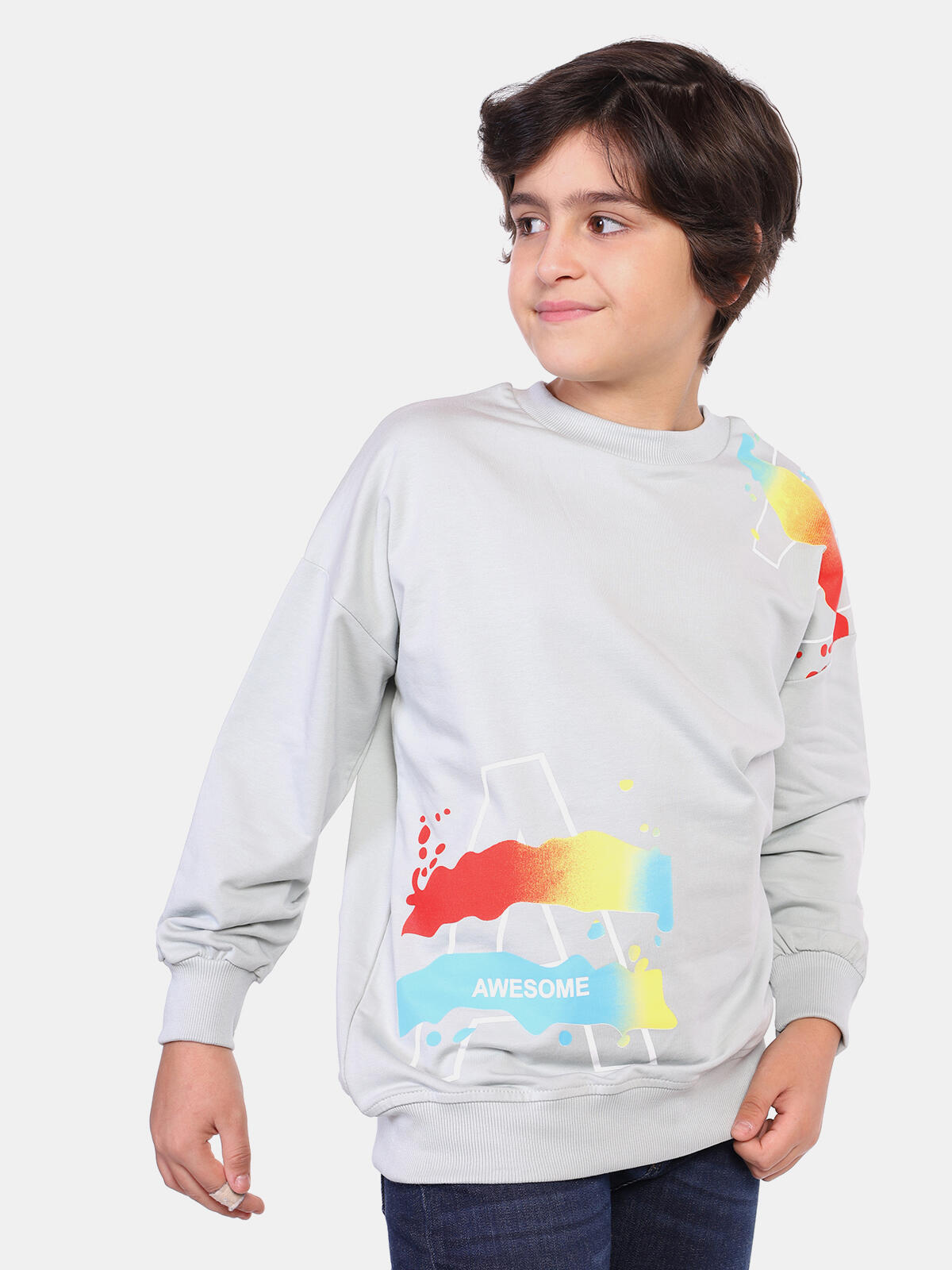 Bawełniana bluza z nadrukiem