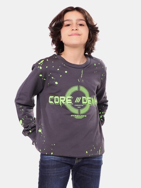 Bawełniana bluza z nadrukiem