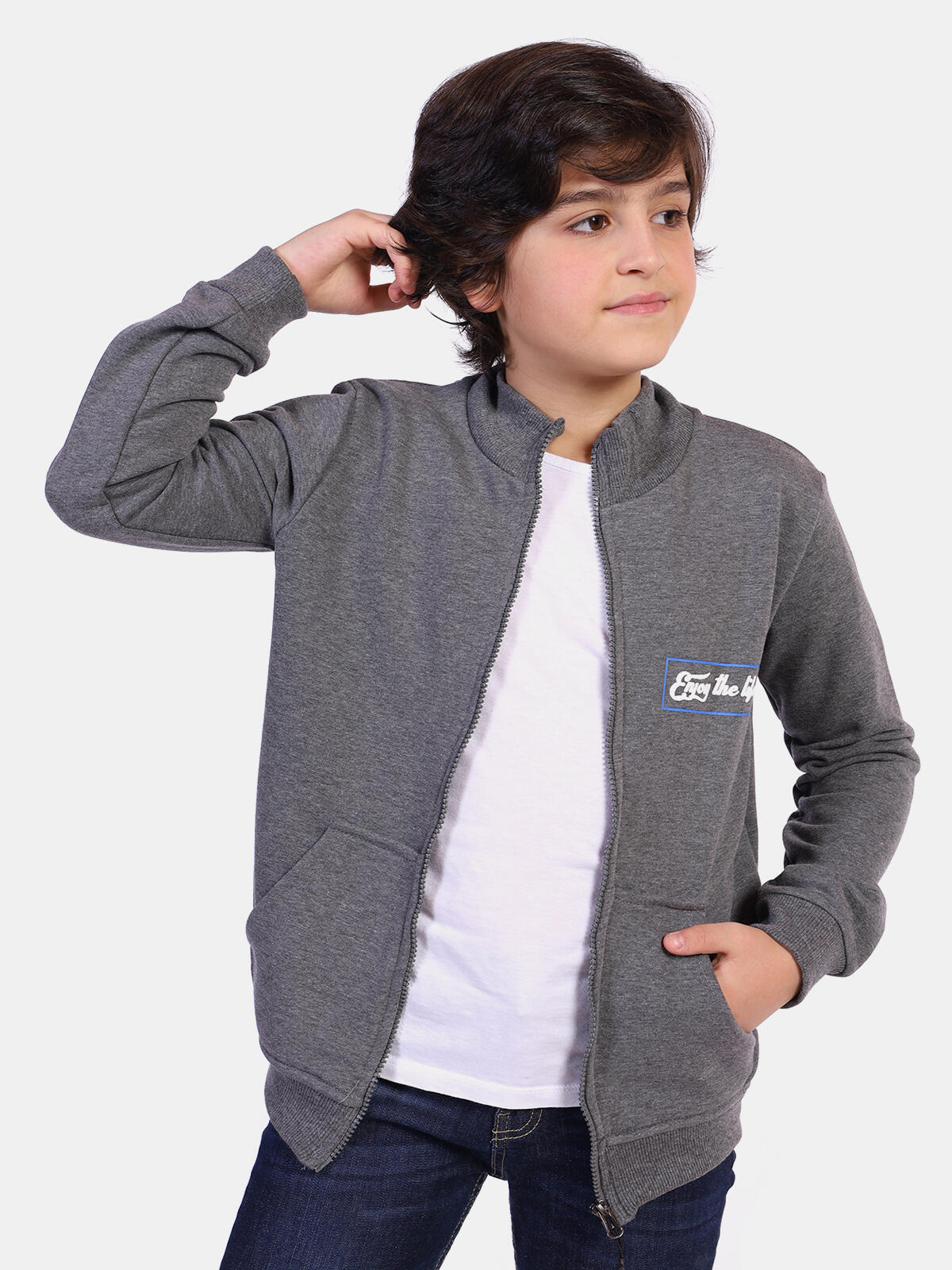 Rozpinana bluza z nadrukiem