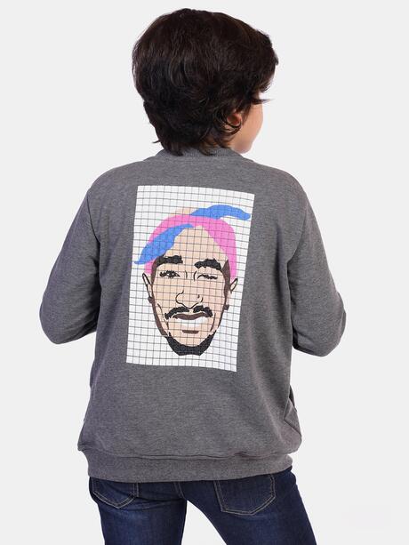 Rozpinana bluza z nadrukiem