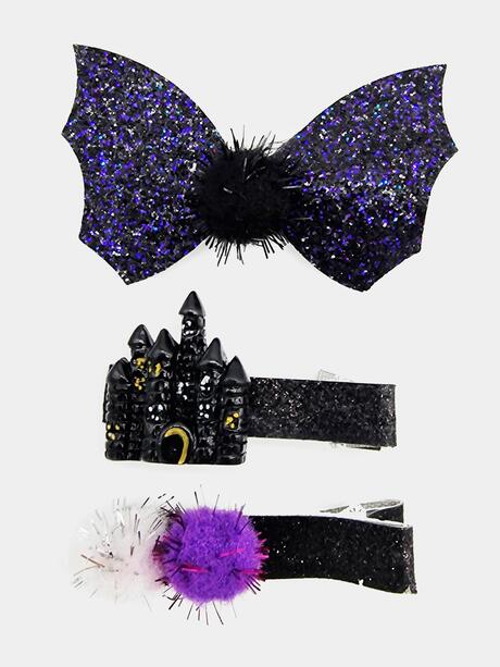 Spinki do włosów 3 sztuki Halloween