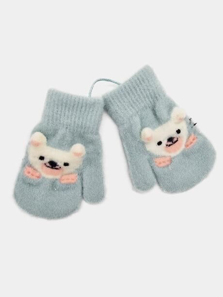 Rękawiczki jednopalcowe z misiem