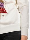 Sweter świąteczny z choinką cekinową