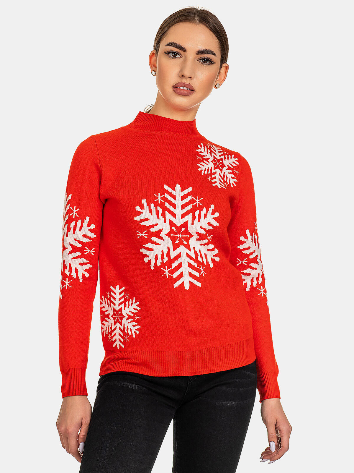 Sweter ze śnieżynką