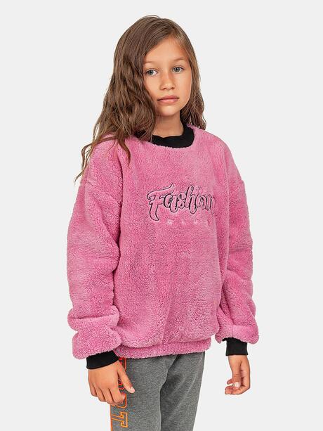 Pluszowa bluza bez kaptura