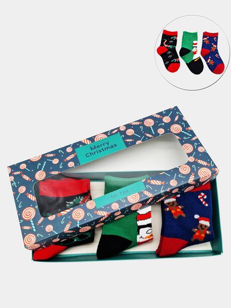 3-pak Świąteczny 23-26 dziecięcy w prezentowym pudełku