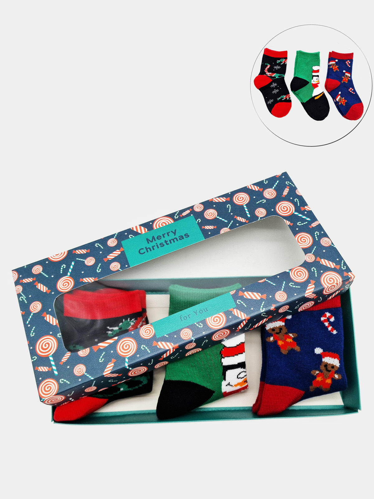 3-pak Świąteczny 23-26 dziecięcy w prezentowym pudełku