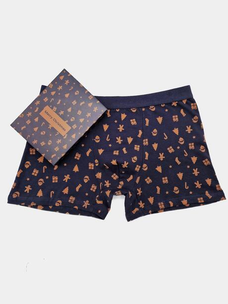 Świąteczne bokserki męskie w prezentowym pudełku