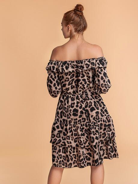 Sukienka w panterkę