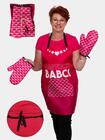 Komplet kuchenny Dzień Babci fartuch z rękawicami
