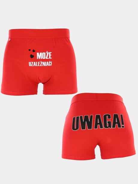 Śmieszne bokserki męskie na walentynki