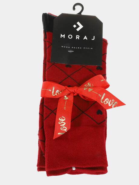 Walentynkowe skarpety męskie 2-pak z ozdobną wstążką