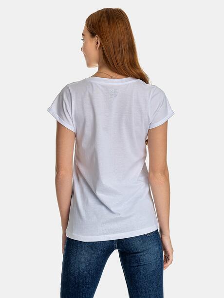 Bawełniany t-shirt z nadrukiem
