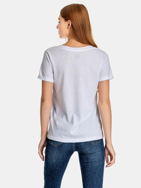 Bawełniany t-shirt z nadrukiem