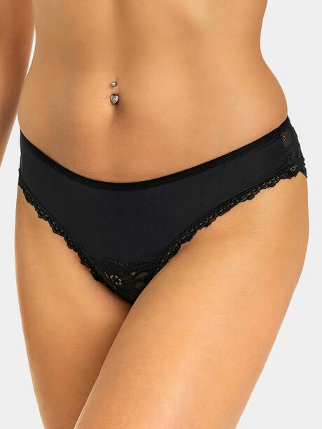 Majtki z koronkowym tyłem 3-pak
