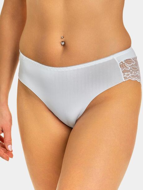 Majtki laserowo cięte z koronką