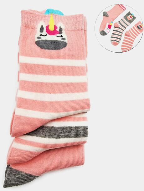 Skarpety jednorożce 3-pak 31-34