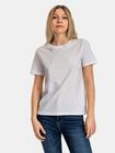 Bawełniany t-shirt z minimalistycznym nadrukiem