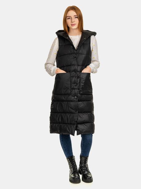 Długa pikowana kamizelka