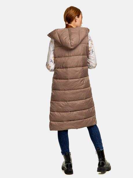 Długa pikowana kamizelka