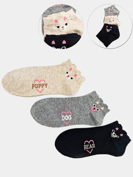 Skarpety stopki bawełniane 3-pak 39-41