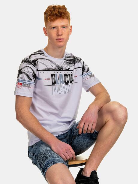 T-shirt bawełniany z nadrukiem