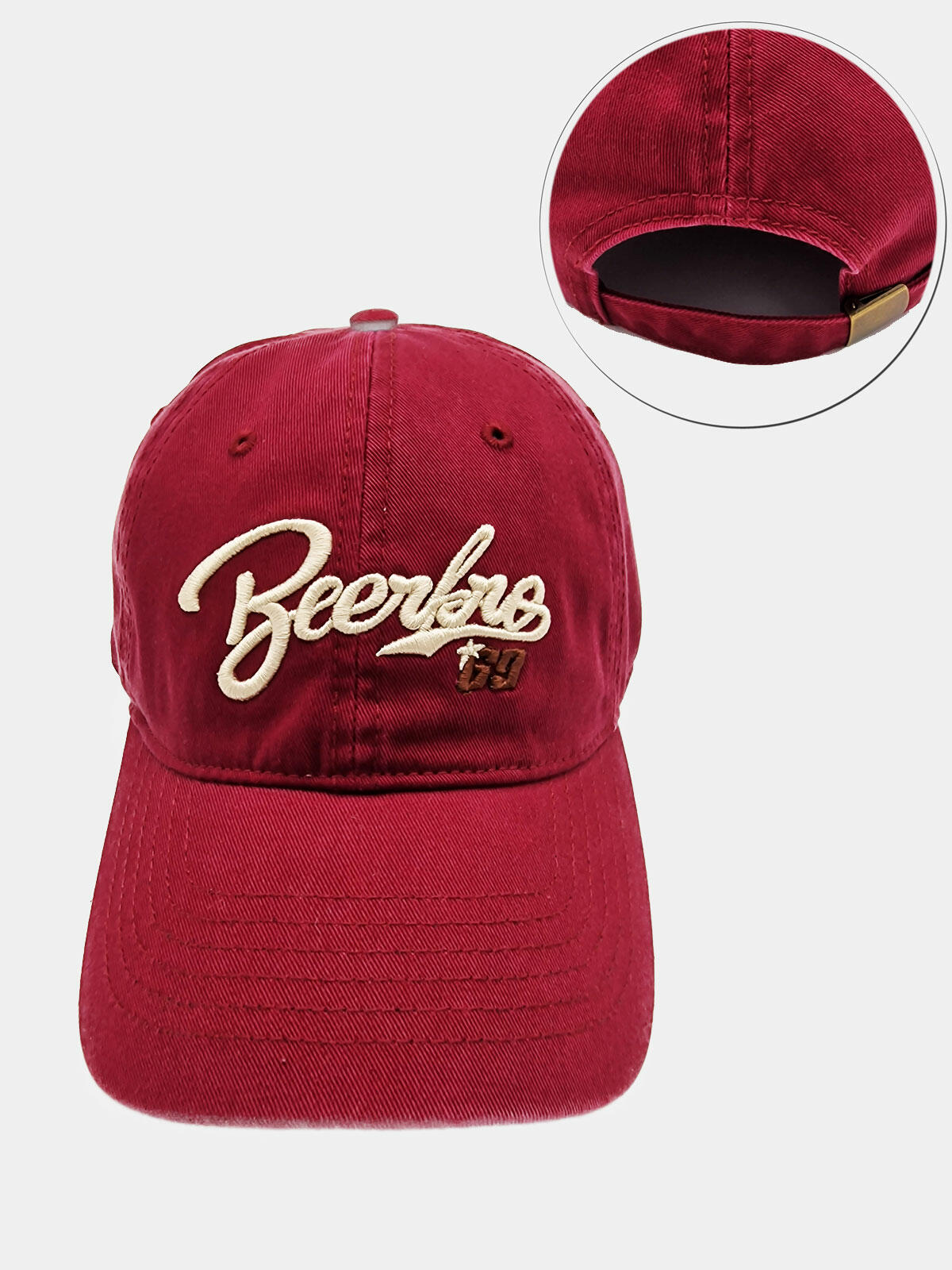 Czapka z daszkiem z haftem