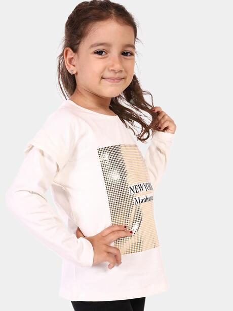 Bluza z błyszczącym nadrukiem